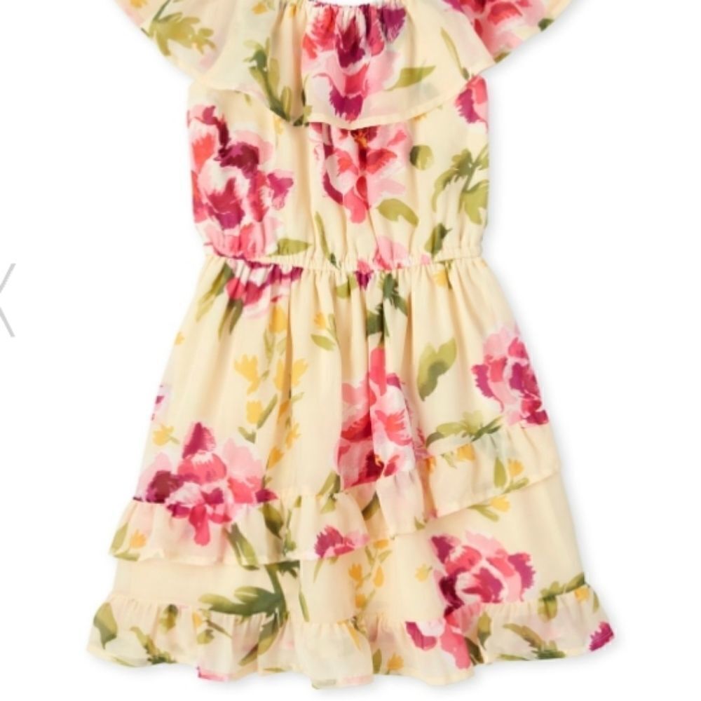 NWT Womens Mommy &Me Floral Matching Ruffle dress
